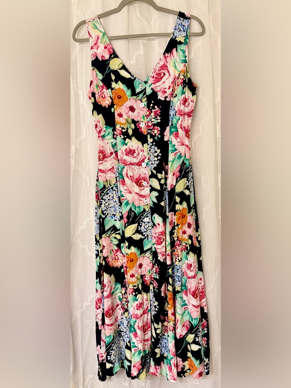 Vintage Express | Compagnie Internationale Express Floral Midi Dress 9/10 🌸